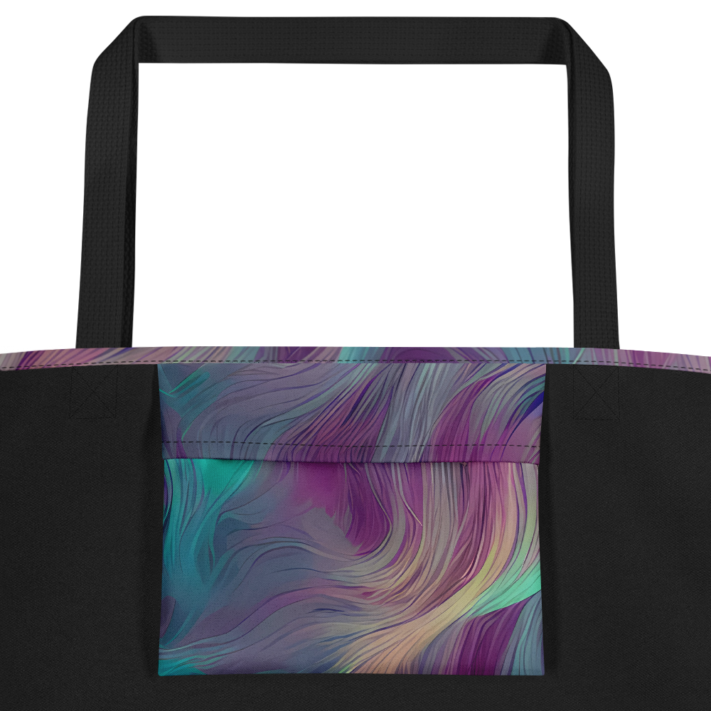 Large Tote Bag w/ Pocket - Surreal Tresses