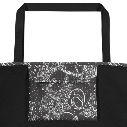 Large Tote Bag w/ Pocket - Shadow Reverie