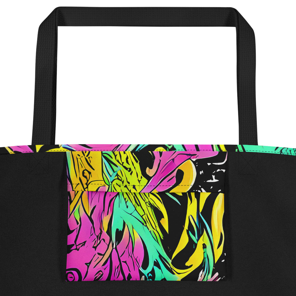 Large Tote Bag w/ Pocket - Feldstein Frenzy