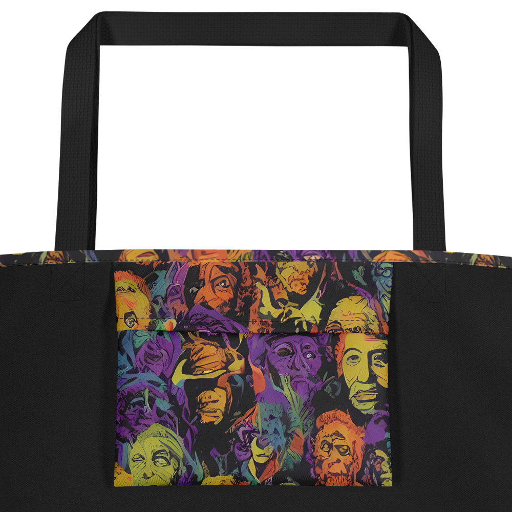 Large Tote Bag w/ Pocket - Kaleidoscopic Spirits