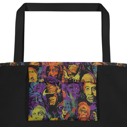 Large Tote Bag w/ Pocket - Kaleidoscopic Spirits