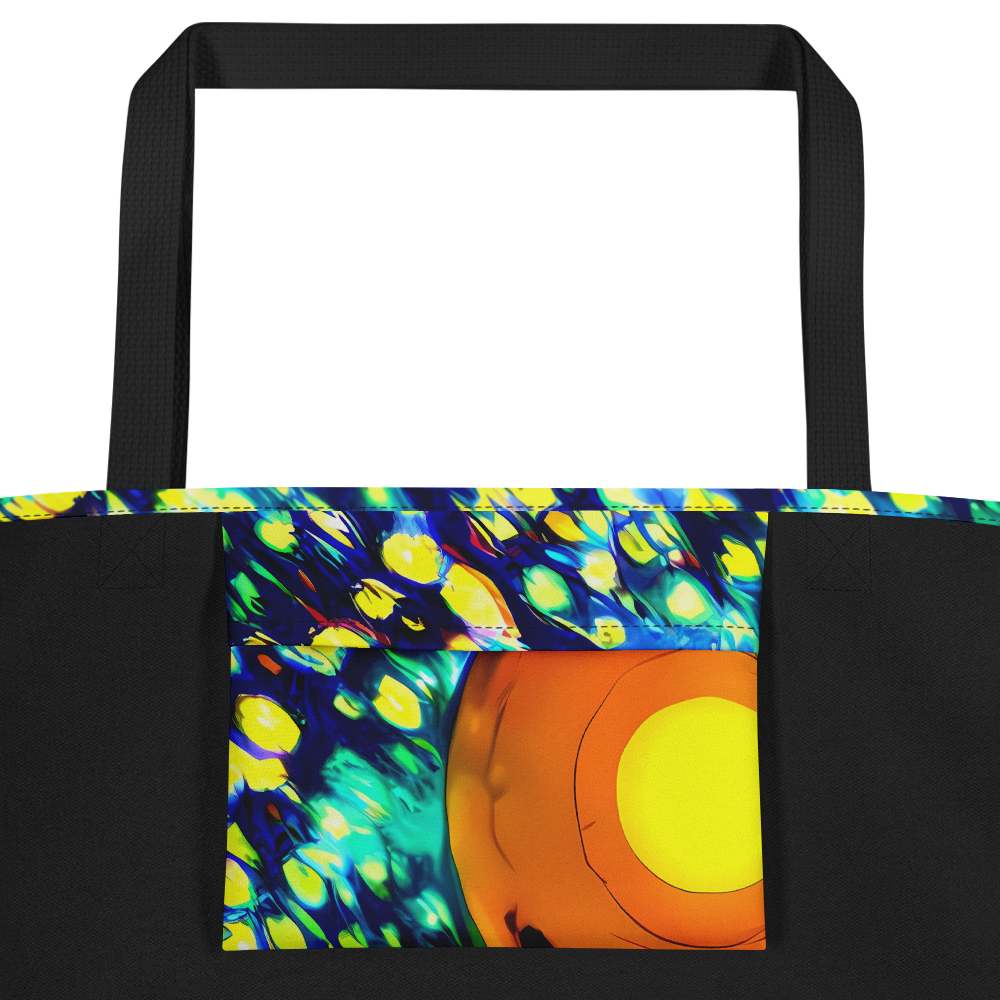 Large Tote Bag w/ Pocket - Illuminated Whirl