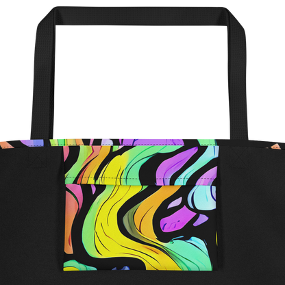 Large Tote Bag w/ Pocket - Sillman Swirl