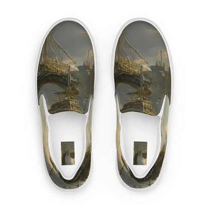 Men's Slip-On Canvas Shoes - Ethereal Armada