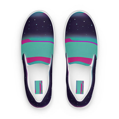 Women's Slip-On Canvas Shoes - Astro Pop