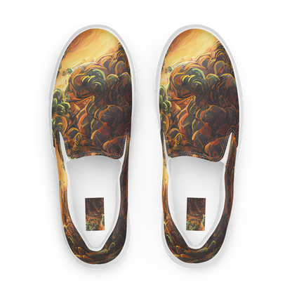 Men's Slip-On Canvas Shoes - Volcanic Cascade