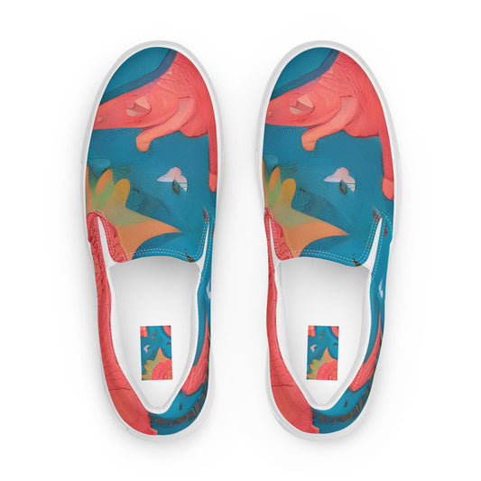 Women's Slip-On Canvas Shoes - Jurassic Jive