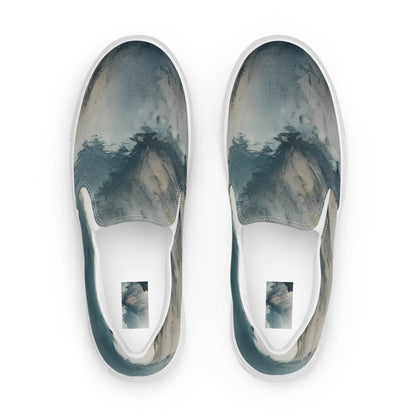 Women's Slip-On Canvas Shoes - Misty Peaks