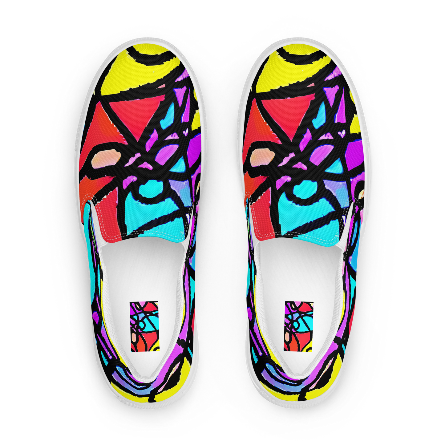 Men's Slip-On Canvas Shoes - Radiant Chaos