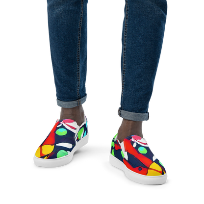 Men's Slip-On Canvas Shoes - Chagall's Dream