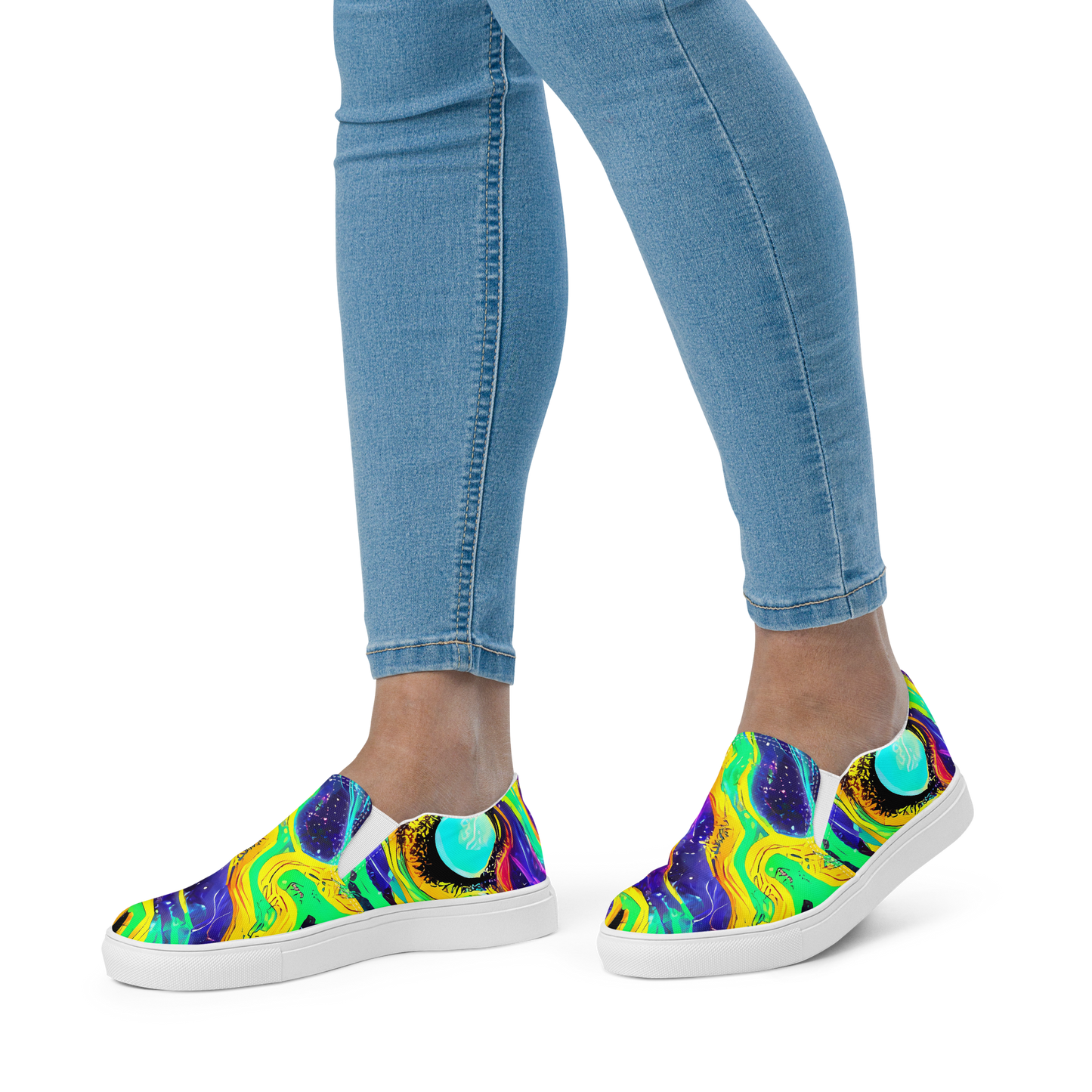 Women's Slip-On Canvas Shoes - Jackson Swirl