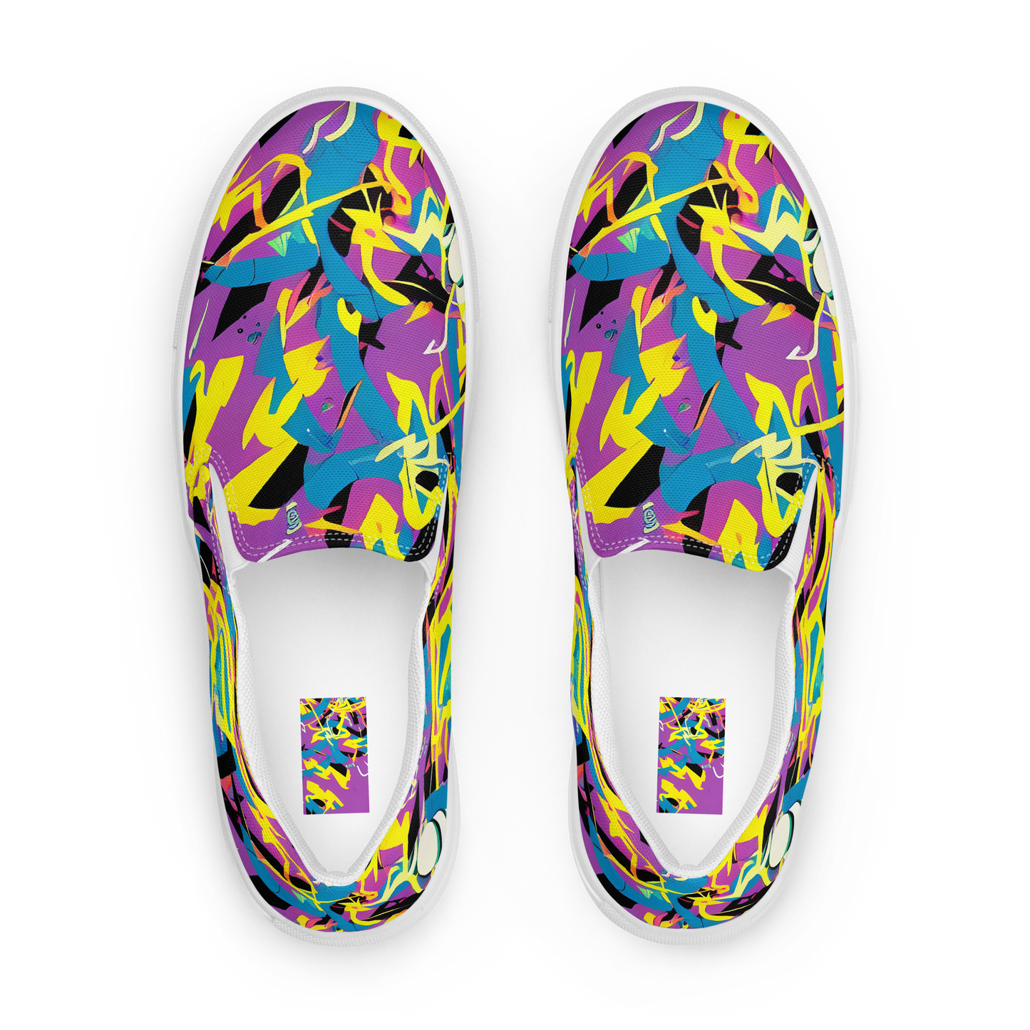 Men's Slip-On Canvas Shoes - Galactic Sprawl