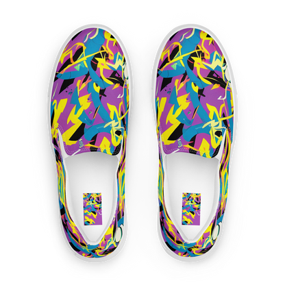 Men's Slip-On Canvas Shoes - Galactic Sprawl