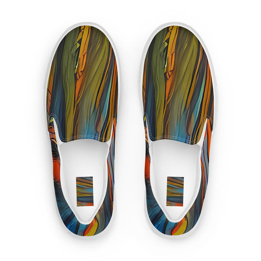 Men's Slip-On Canvas Shoes - Spectral Strands