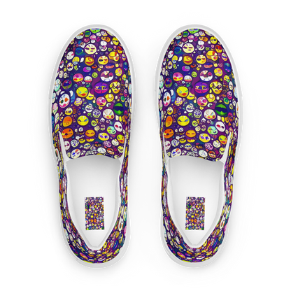 Men's Slip-On Canvas Shoes - Mosaic Moods