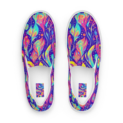 Women's Slip-On Canvas Shoes - Mystic Petal Dance