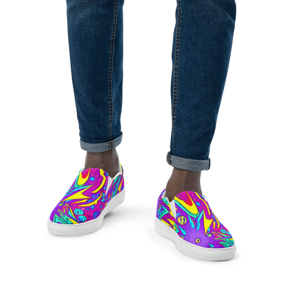 Men's Slip-On Canvas Shoes - Nebula Radiance