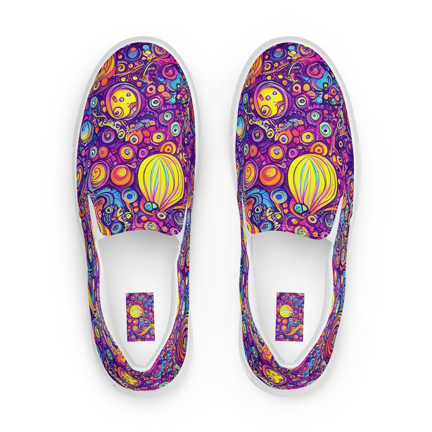 Men's Slip-On Canvas Shoes - Festival of Whimsy