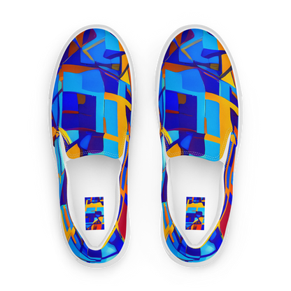 Men's Slip-On Canvas Shoes - Radiant Labyrinth