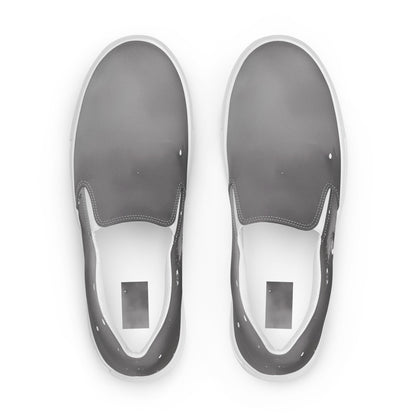 Women's Slip-On Canvas Shoes - Monochrome Dreams