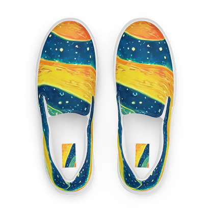 Men's Slip-On Canvas Shoes - Celestial Harmony