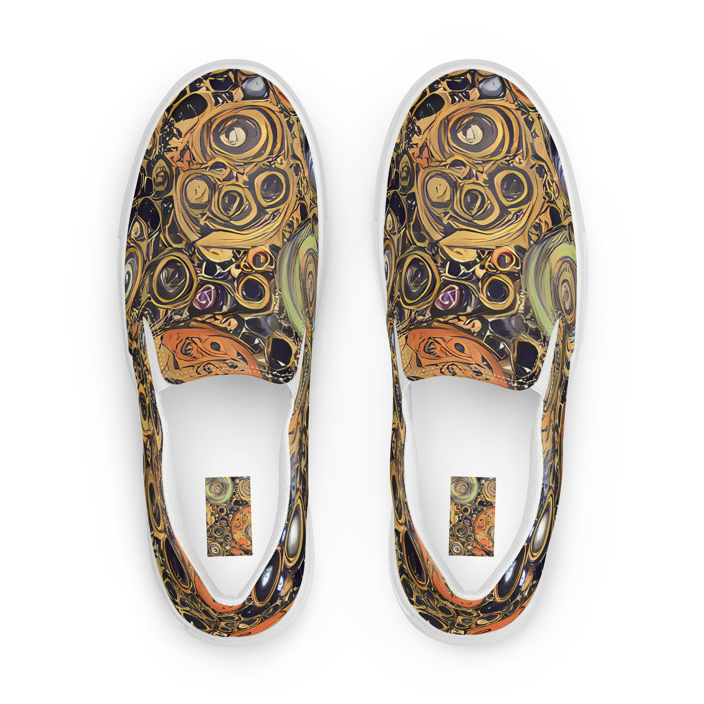 Women's Slip-On Canvas Shoes - Crescent Echoes