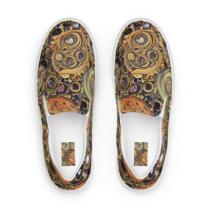 Women's Slip-On Canvas Shoes - Crescent Echoes