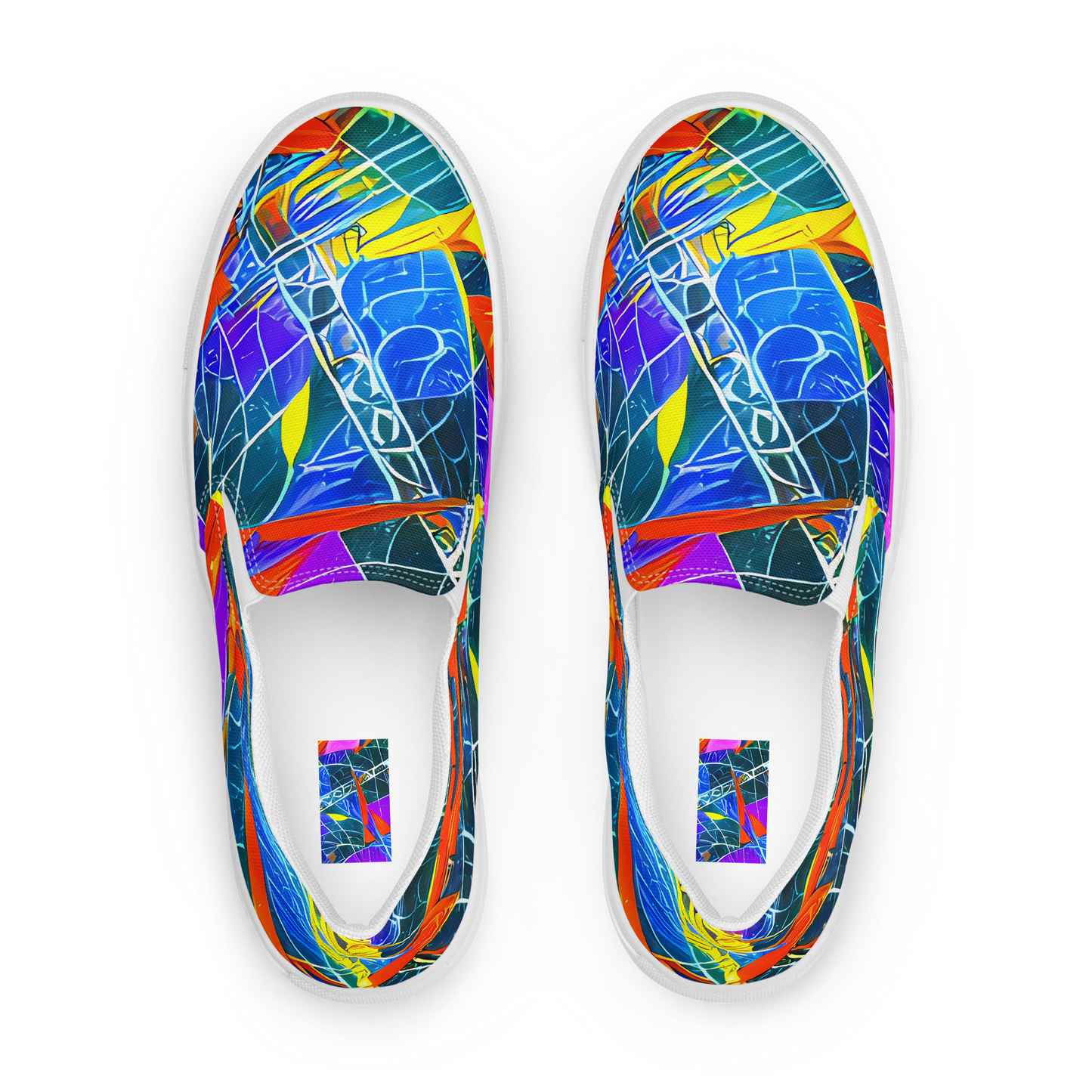 Men's Slip-On Canvas Shoes - Arkhipov Waves