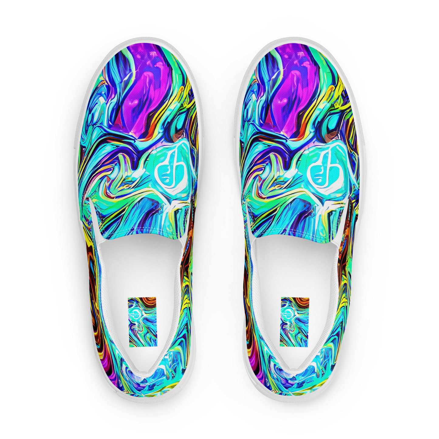 Men's Slip-On Canvas Shoes - Mystic Iridescence