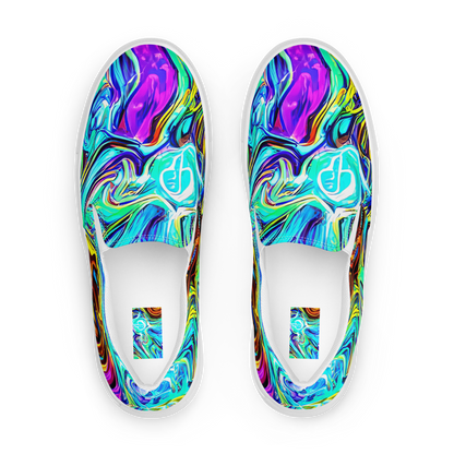 Men's Slip-On Canvas Shoes - Mystic Iridescence