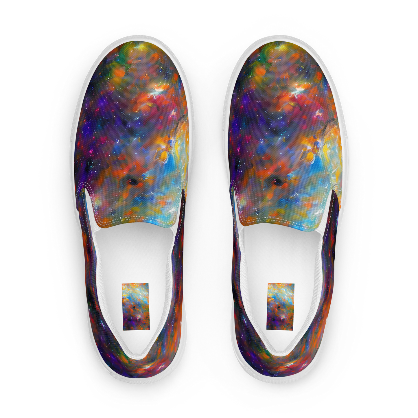 Men's Slip-On Canvas Shoes - Ephemeral Fantasy