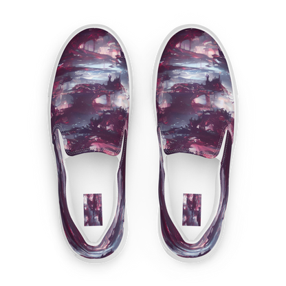 Women's Slip-On Canvas Shoes - Twilight Fortresses