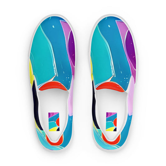 Men's Slip-On Canvas Shoes - Cosmic Delight