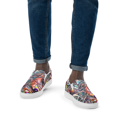 Men's Slip-On Canvas Shoes - Prismatic Reverie