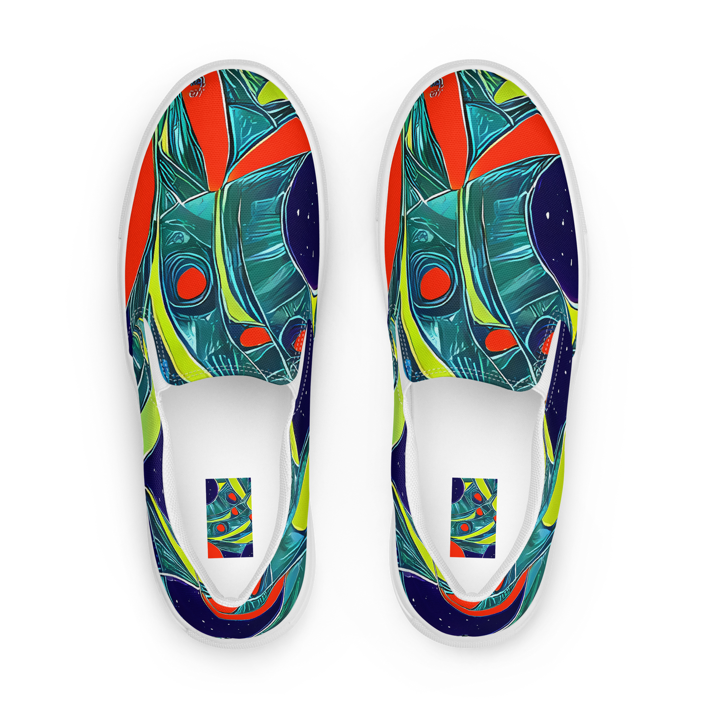 Women's Slip-On Canvas Shoes - Harmonic Mirage