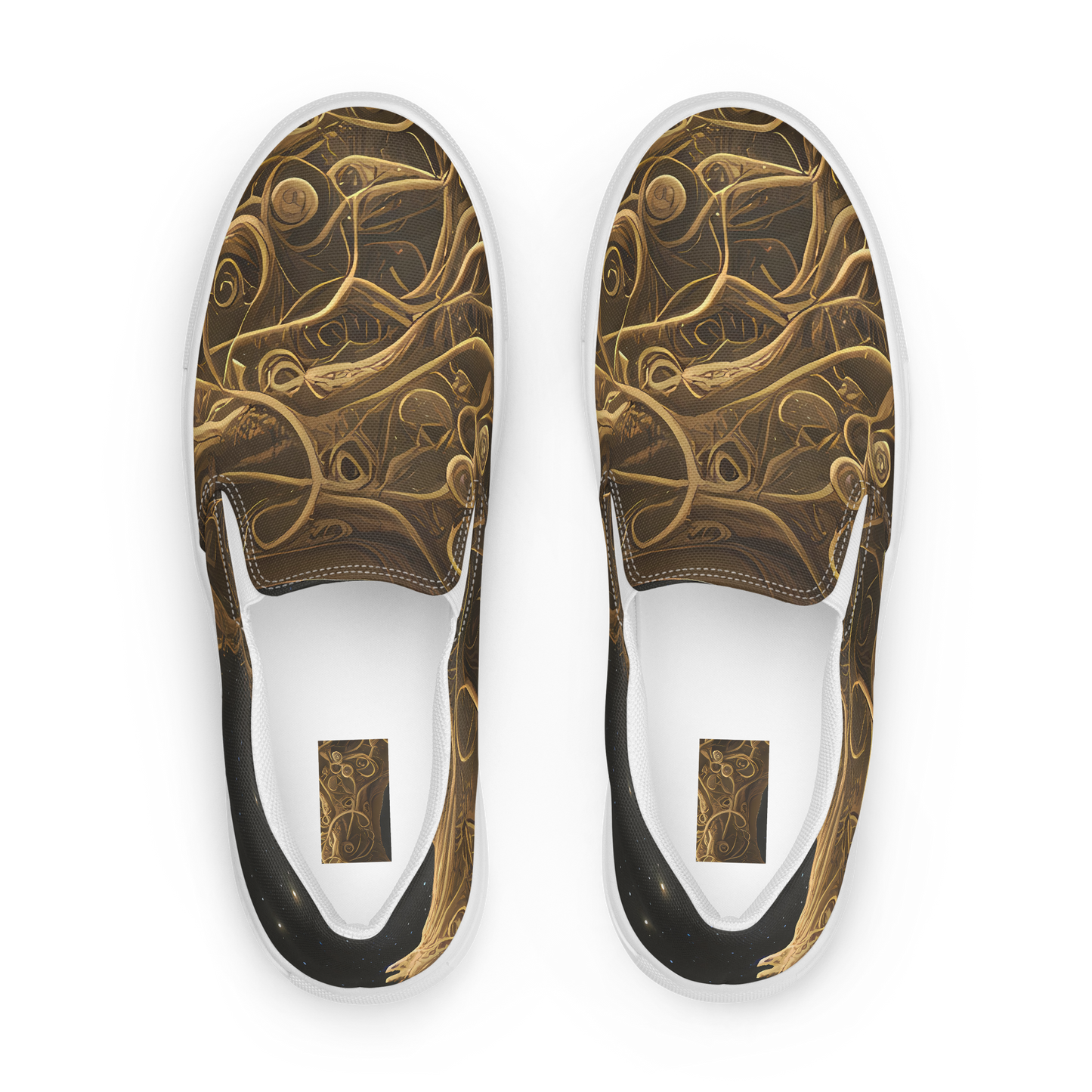 Women's Slip-On Canvas Shoes - Gilded Reverie