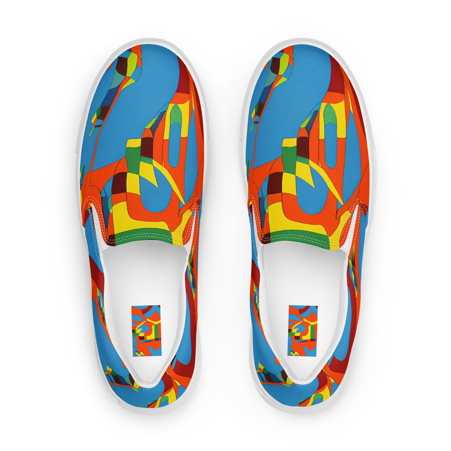 Women's Slip-On Canvas Shoes - Fire Ocean Fusion