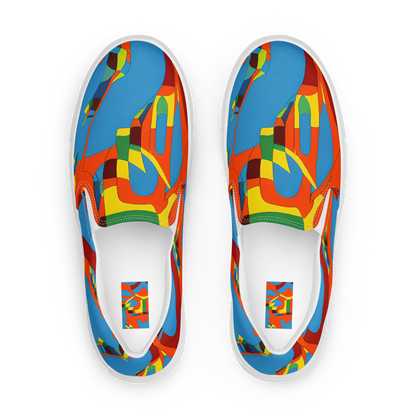 Women's Slip-On Canvas Shoes - Fire Ocean Fusion