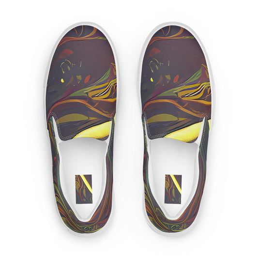 Women's Slip-On Canvas Shoes - Phantasm Swirl