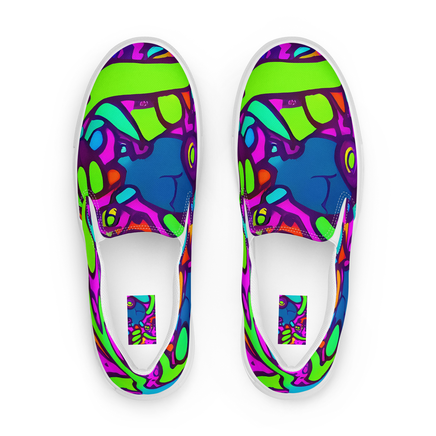 Men's Slip-On Canvas Shoes - Funky Vortex