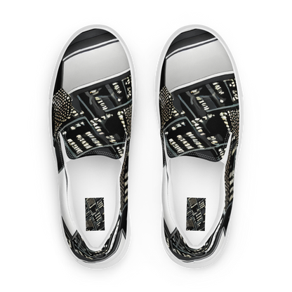 Women's Slip-On Canvas Shoes - Electro Essence