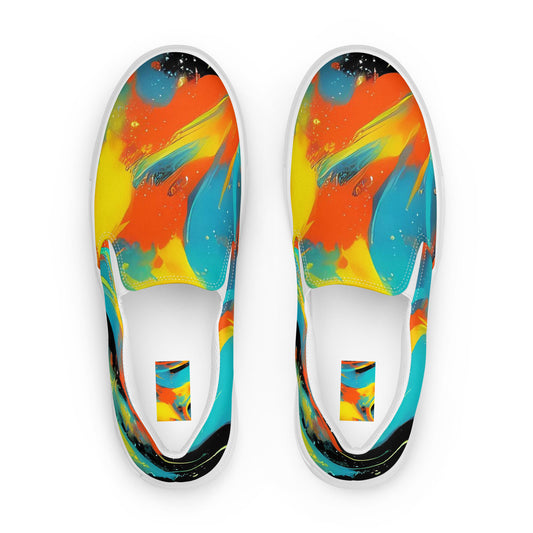 Women's Slip-On Canvas Shoes - Solar Swoosh