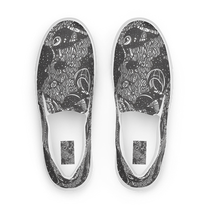 Women's Slip-On Canvas Shoes - Shadow Reverie