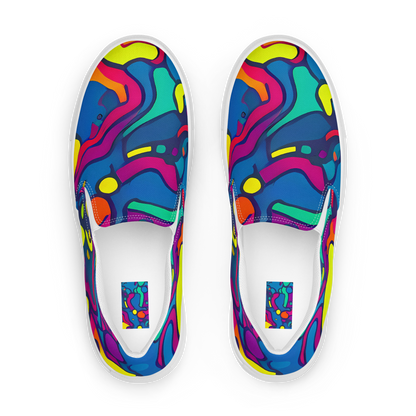 Women's Slip-On Canvas Shoes - Colorful Chaos