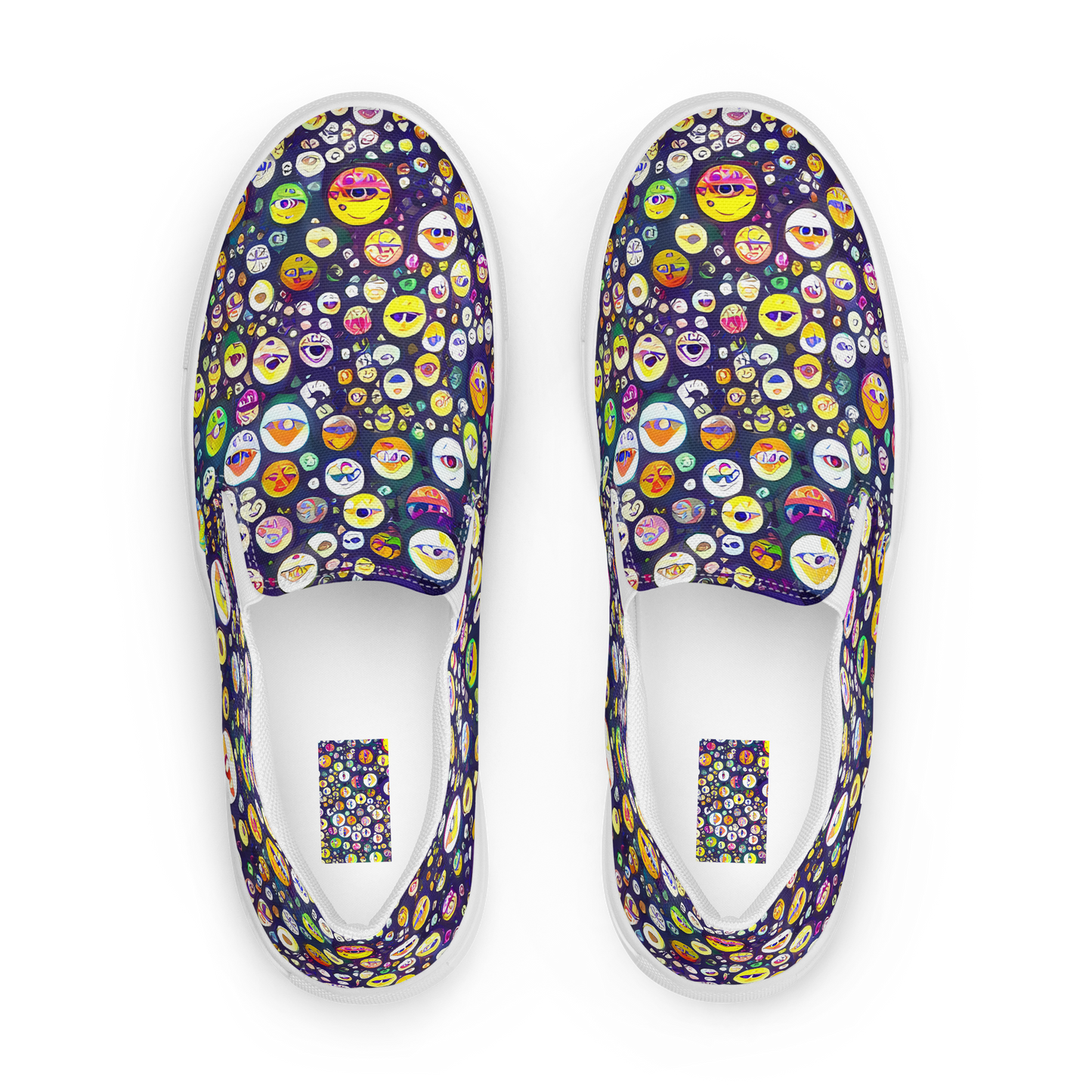 Women's Slip-On Canvas Shoes - Whimsical Eyescape