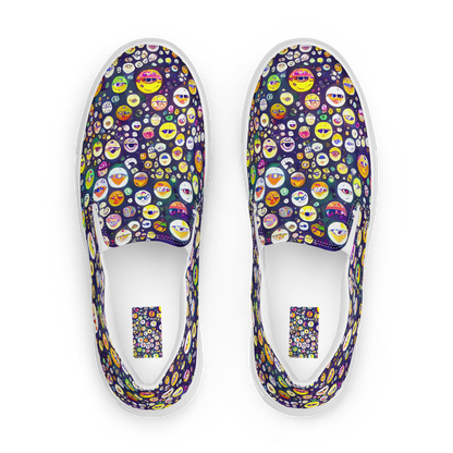 Women's Slip-On Canvas Shoes - Whimsical Eyescape