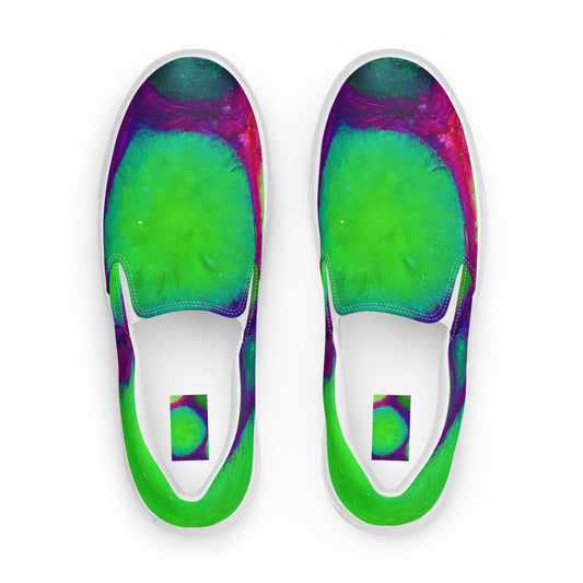 Men's Slip-On Canvas Shoes - Acid Raindrops