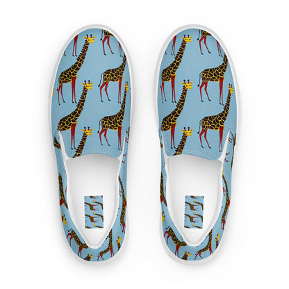 Women's Slip-On Canvas Shoes - Giraffe Groove