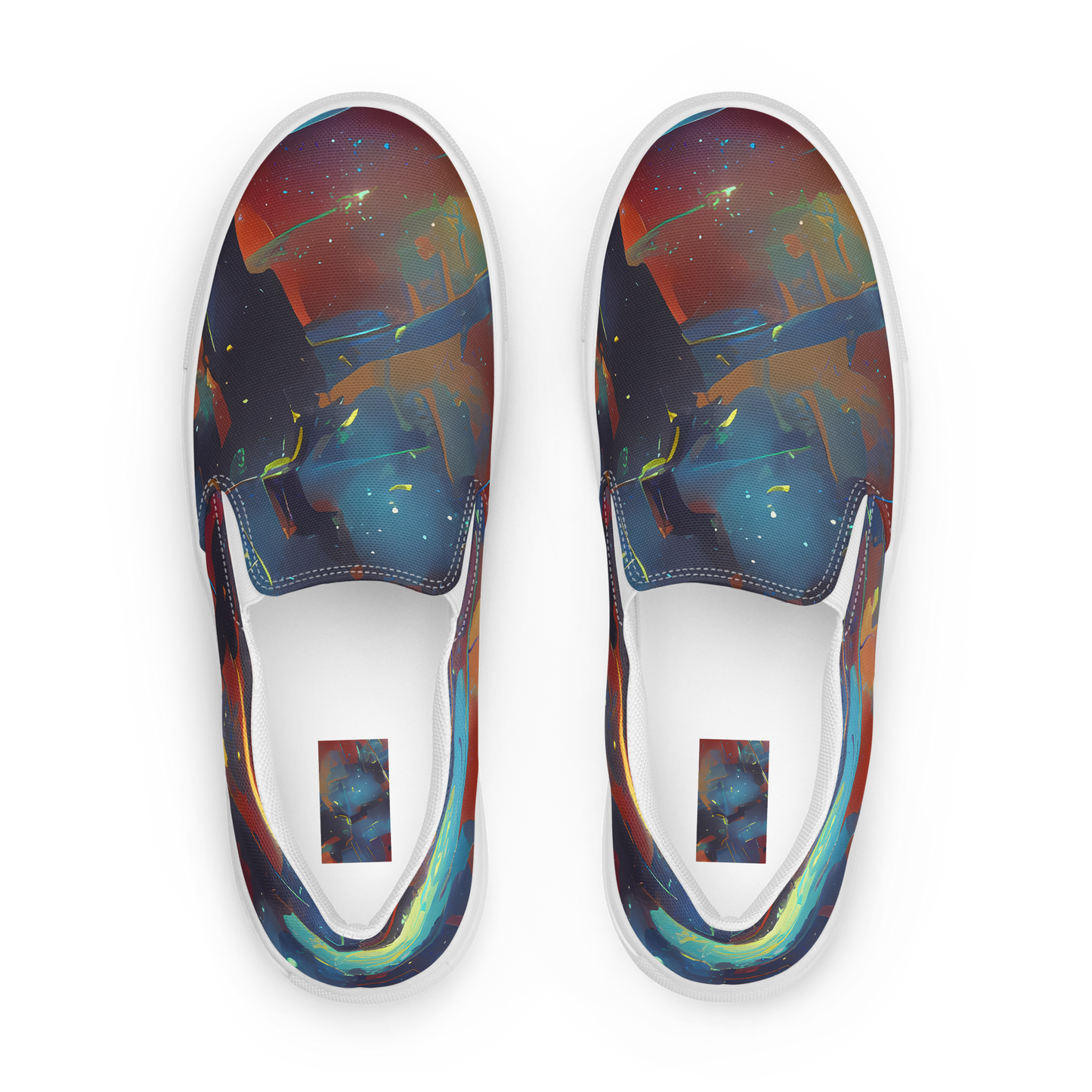 Women's Slip-On Canvas Shoes - Journey Through Infinity