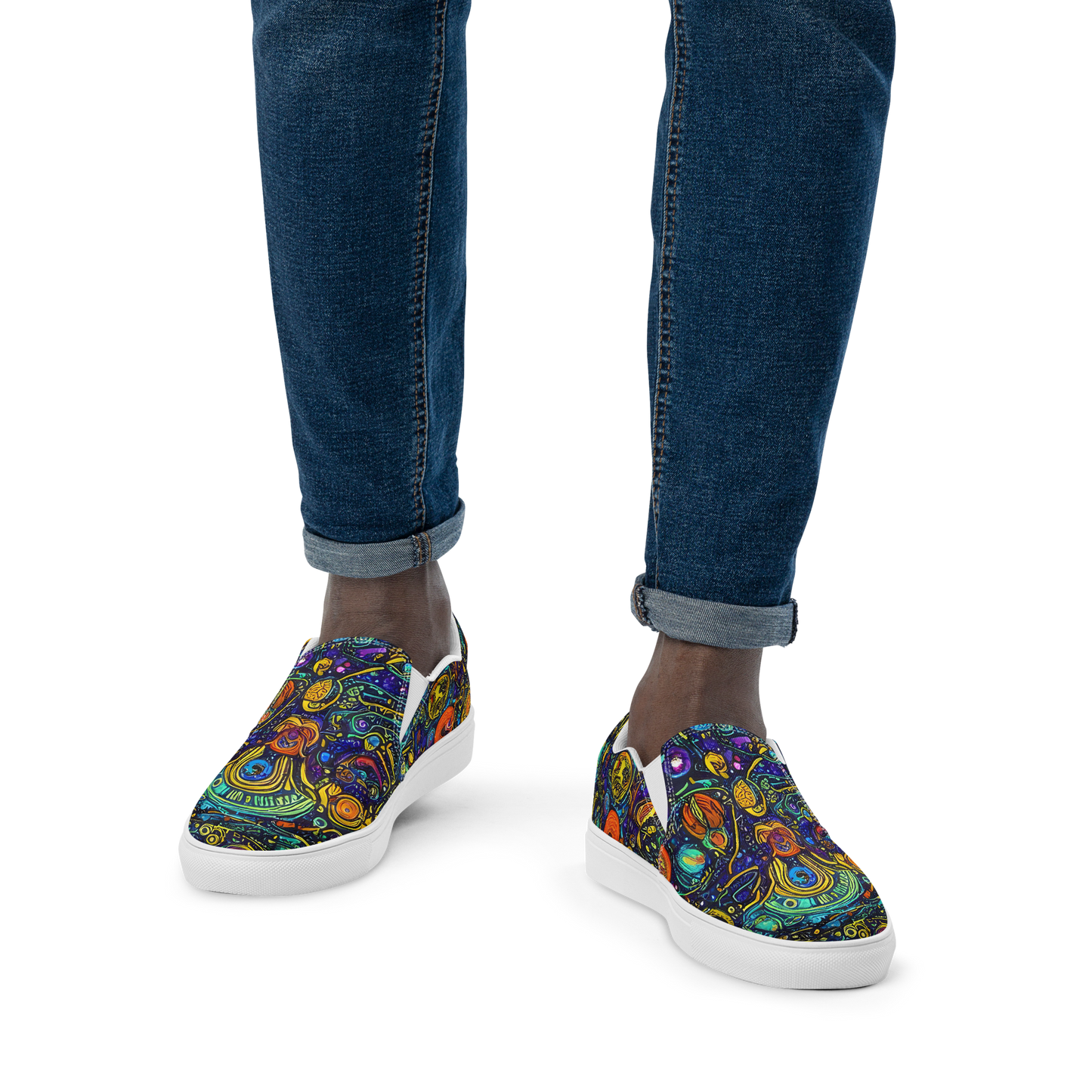 Men's Slip-On Canvas Shoes - Vasnetsov Vortex